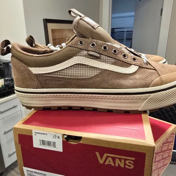 Vans MTE Old Skool Waterproof Insulated Sneakers Shoes Brown VN000DAZB7G US 12 - Picture 9 of 11
